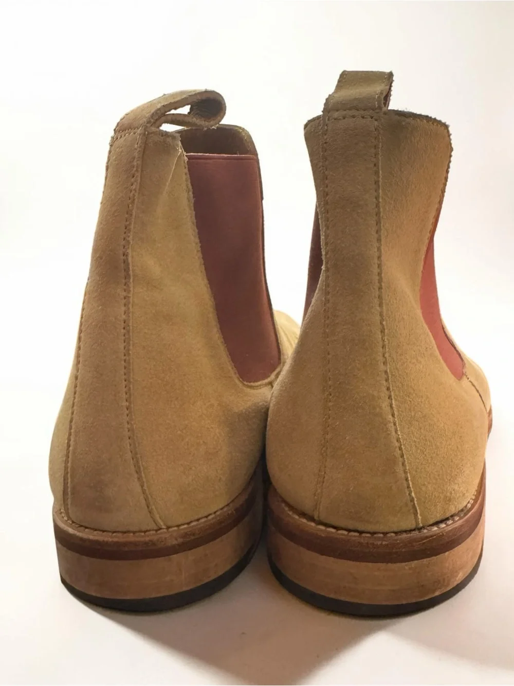 Taft Jude Chelsea Boots Suede Camel Handmade Tan EU 40 Spain